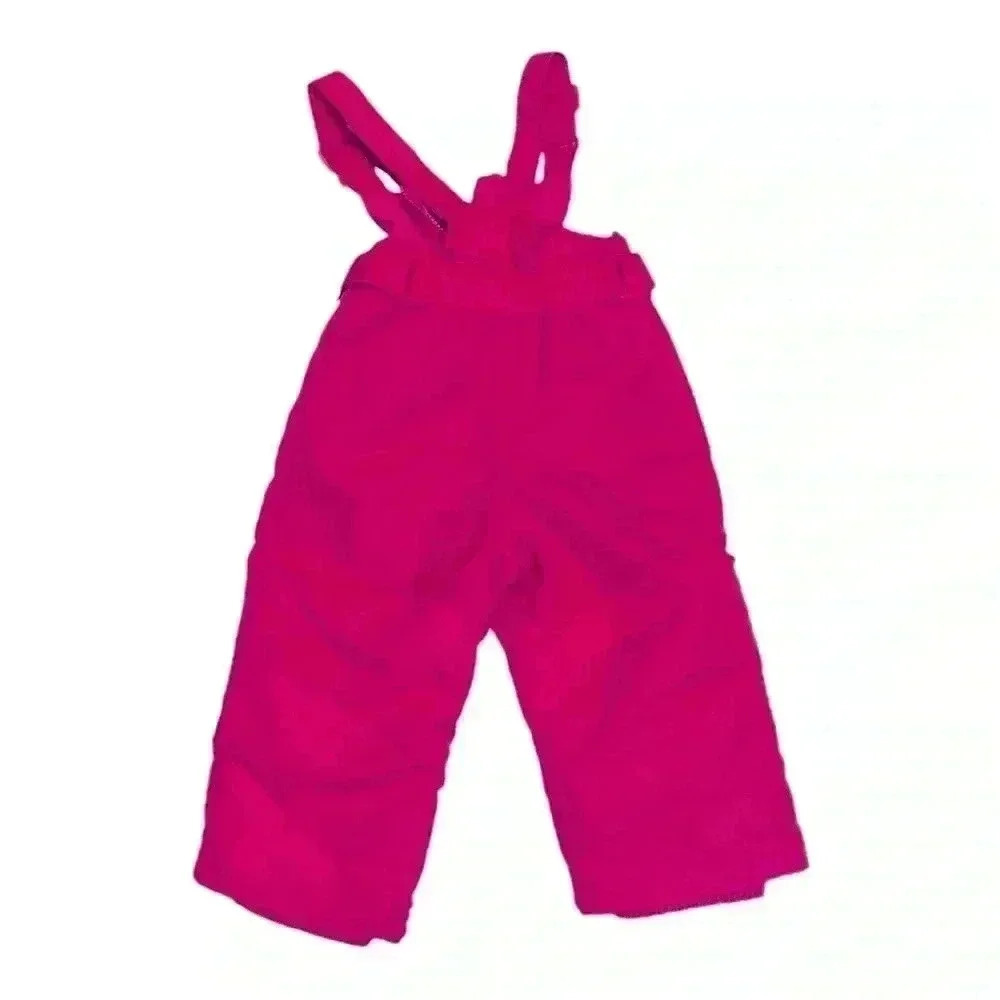 Cat & Jack Snowsuit Girls 18M Pink Heavyweight Snow Bib Outdoor OnePiece Overall - Picture 5 of 10